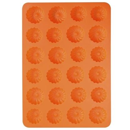 silikon forma věnečky oranžová 24 ks